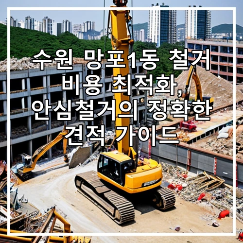 수원 망포1동 철거 비용 최적화, 안심철거의 정확한 견적 가이드