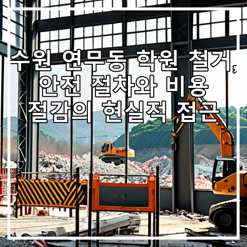수원 연무동 학원 철거, 안전 절차와 비용 절감의 현실적 접근