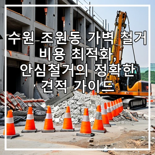수원 조원동 가벽 철거 비용 최적화, 안심철거의 정확한 견적 가이드