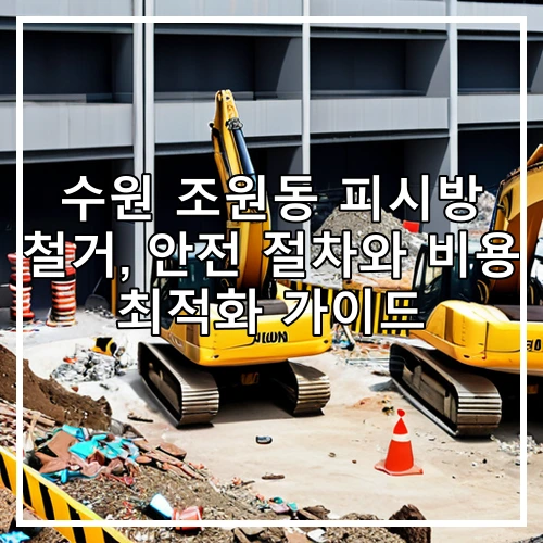 수원 조원동 피시방 철거, 안전 절차와 비용 최적화 가이드