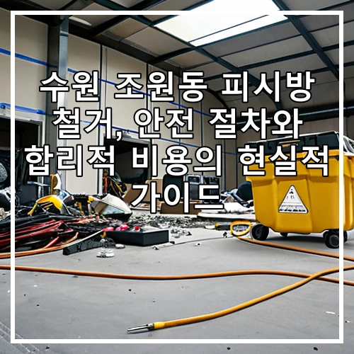 수원 조원동 피시방 철거, 안전 절차와 합리적 비용의 현실적 가이드
