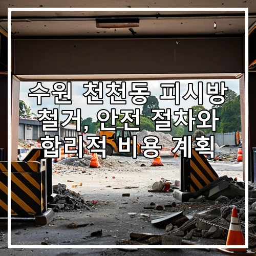 수원 천천동 피시방 철거, 안전 절차와 합리적 비용 계획