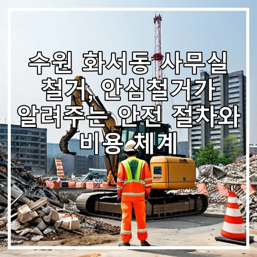 수원 화서동 사무실 철거, 안심철거가 알려주는 안전 절차와 비용 체계