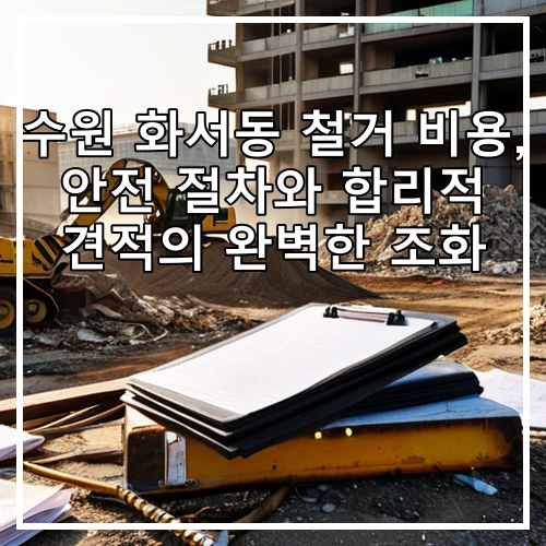 수원 화서동 철거 비용, 안전 절차와 합리적 견적의 완벽한 조화