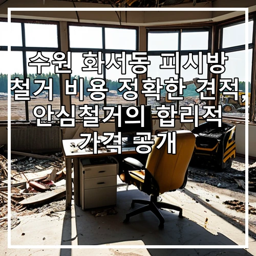 수원 화서동 피시방 철거 비용 정확한 견적, 안심철거의 합리적 가격 공개
