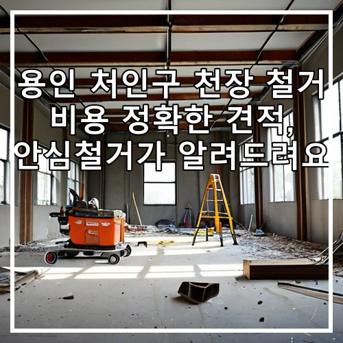용인 처인구 천장 철거 비용 정확한 견적, 안심철거가 알려드려요