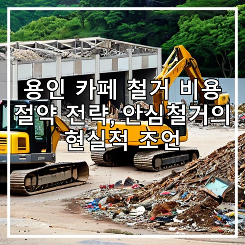 용인 카페 철거 비용 절약 전략, 안심철거의 현실적 조언